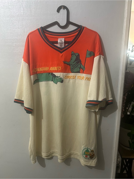 Disney Other - Disney Orange and Cream Adventure Awaits Graphic Jersey Shirt